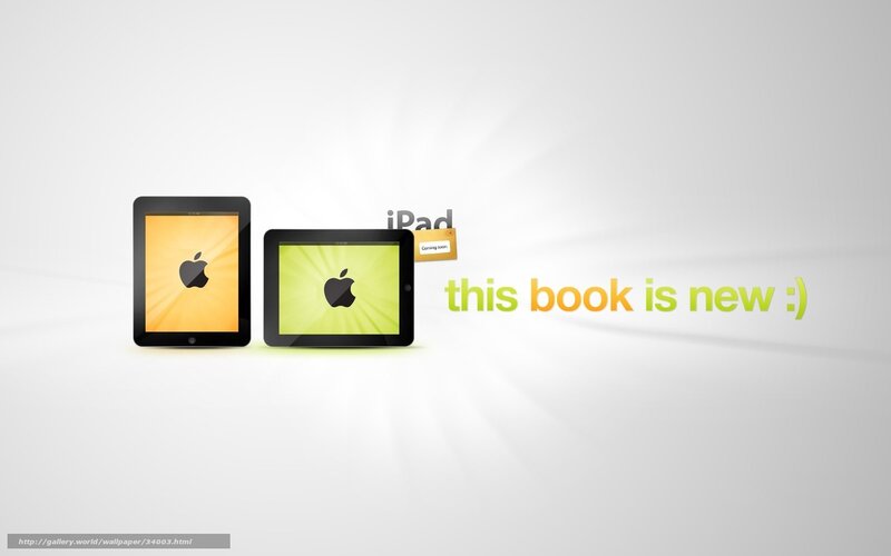 iPad advertisement with new book