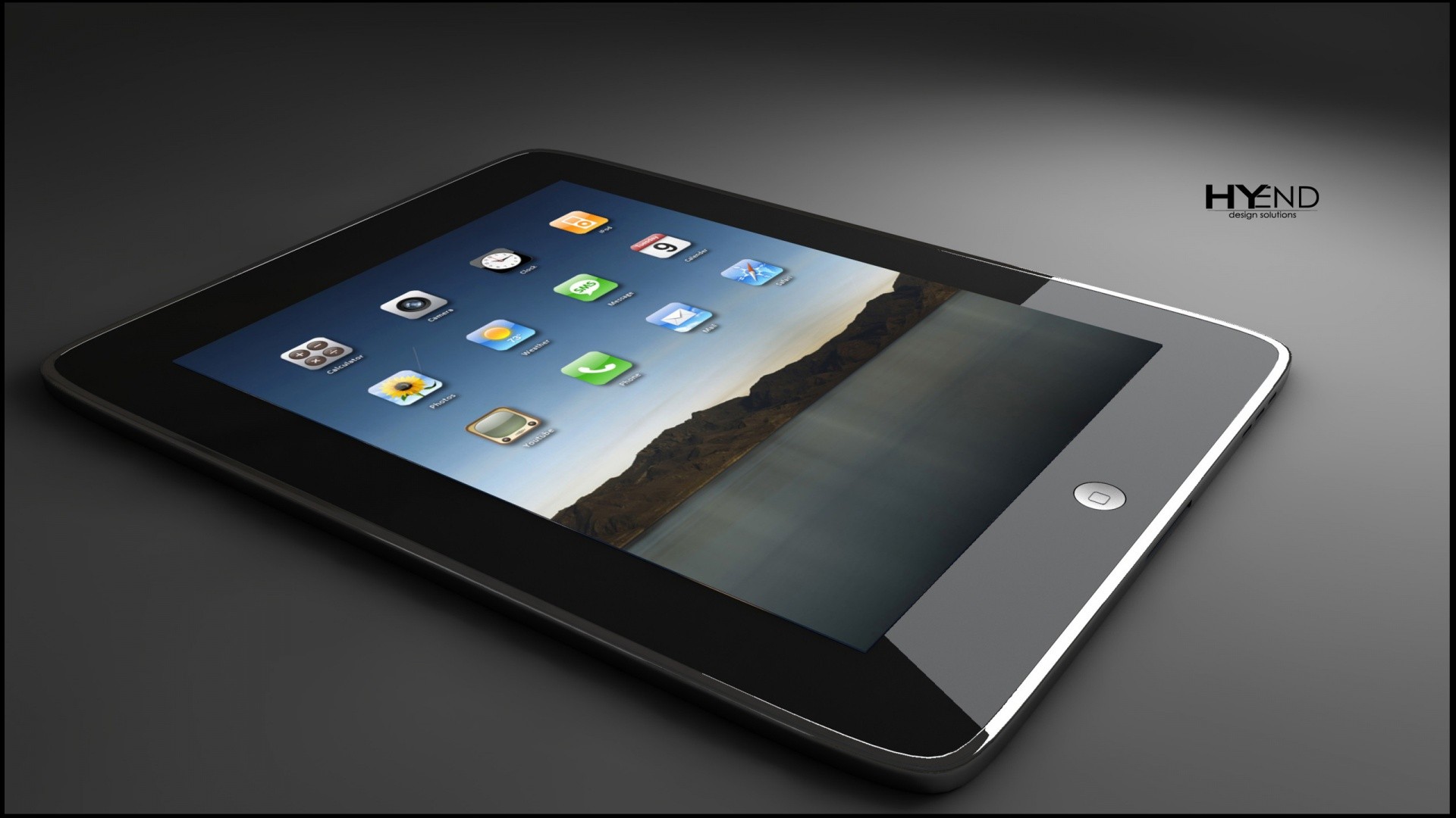 iPad concept design render