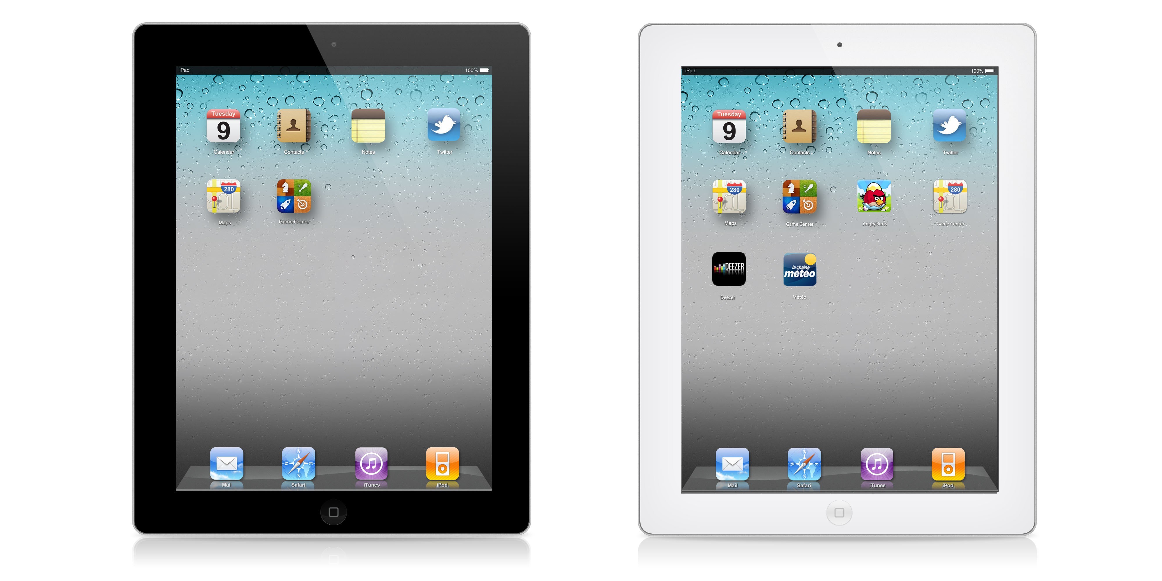 iPad models side by side
