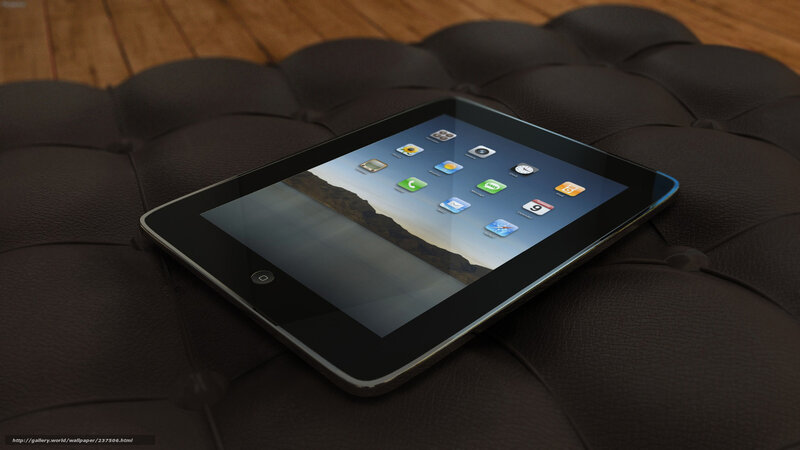 iPad on tufted leather
