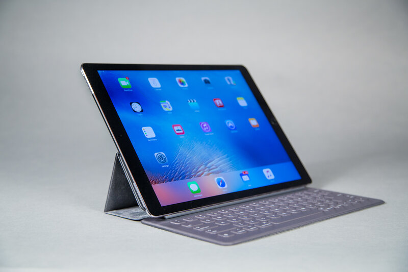 IPad with Keyboard Case — Gray