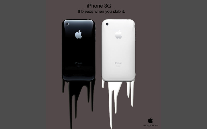 iPhone 3G bleeding ad