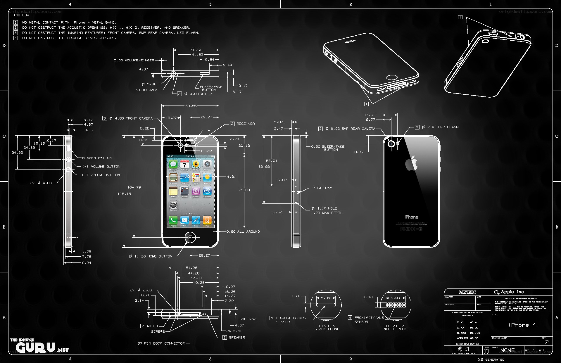 iPhone 4 technical blueprint
