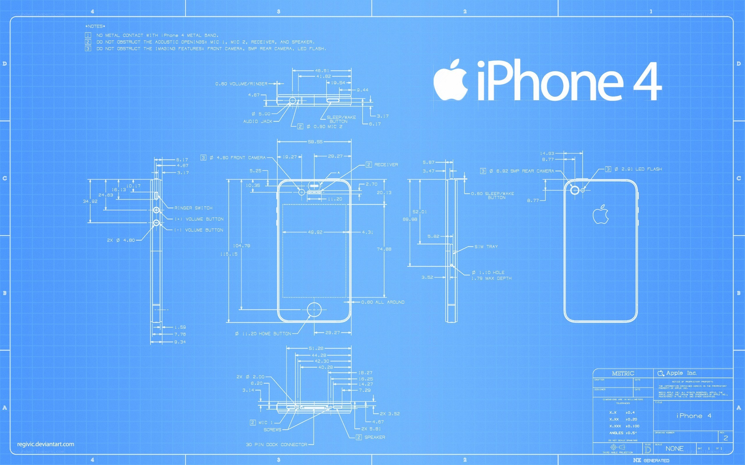 iPhone 4 technical blueprint