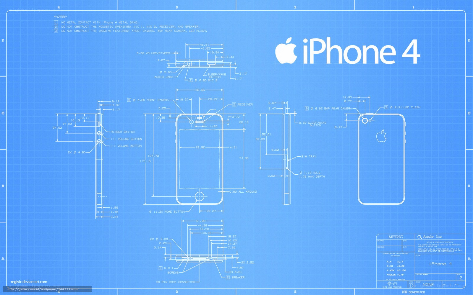 iPhone 4 technical blueprint