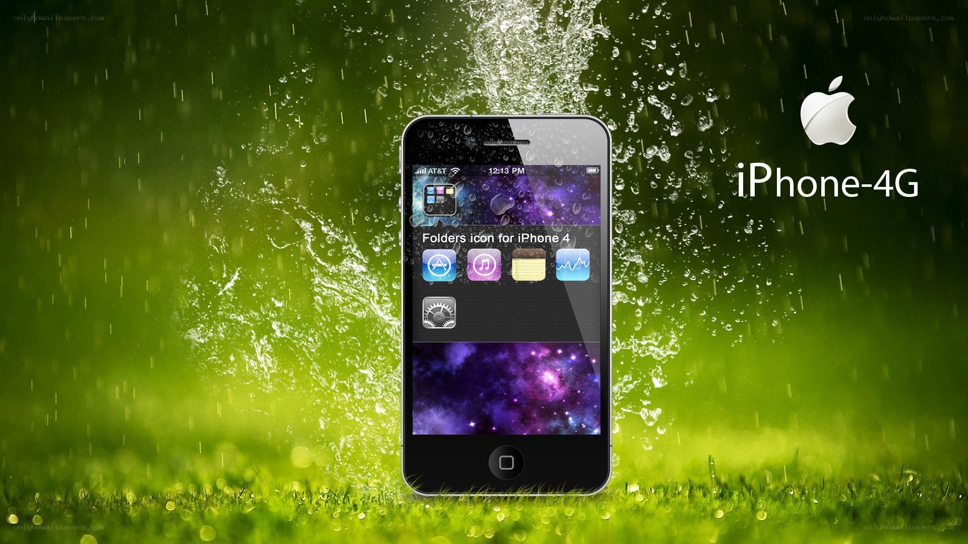 iPhone 4G in rain