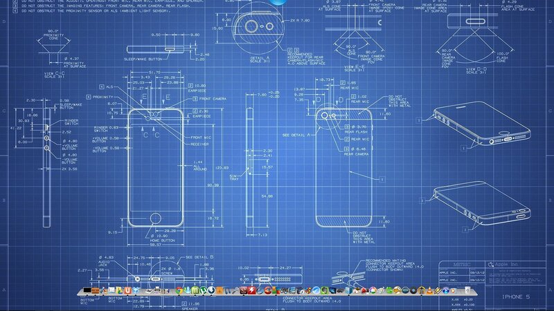 iPhone 5 design blueprint