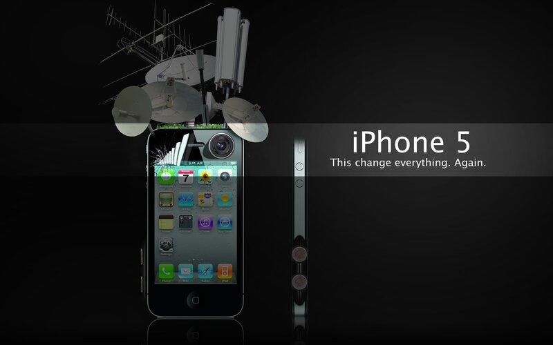 IPhone 5 Phone — Black, Dramatic, Digital Art