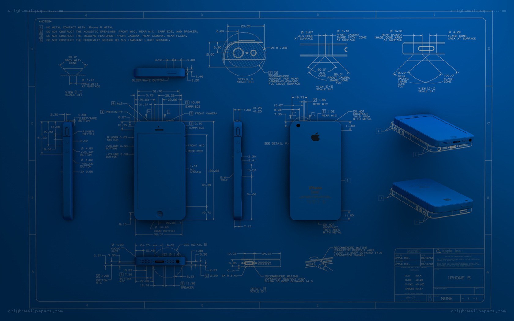 iPhone 5 technical blueprint
