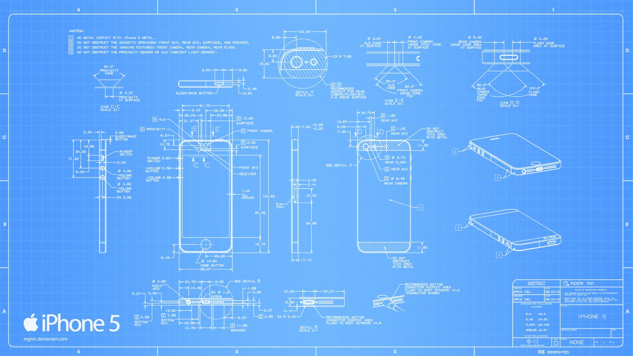 iPhone 5 technical blueprint
