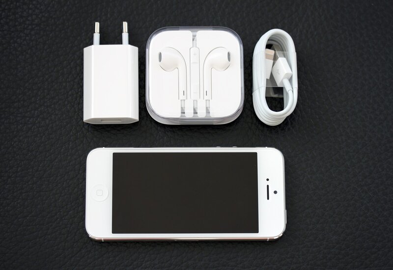 iPhone 5 with accessories