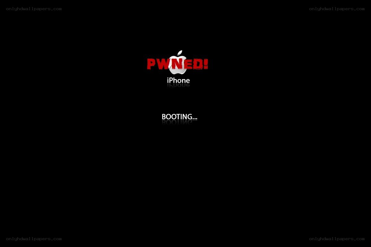 iPhone booting screen