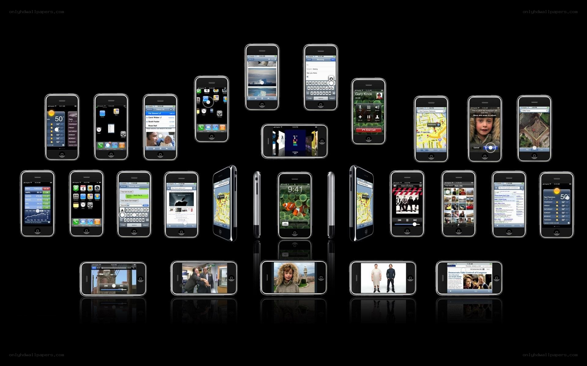 iPhone device showcase