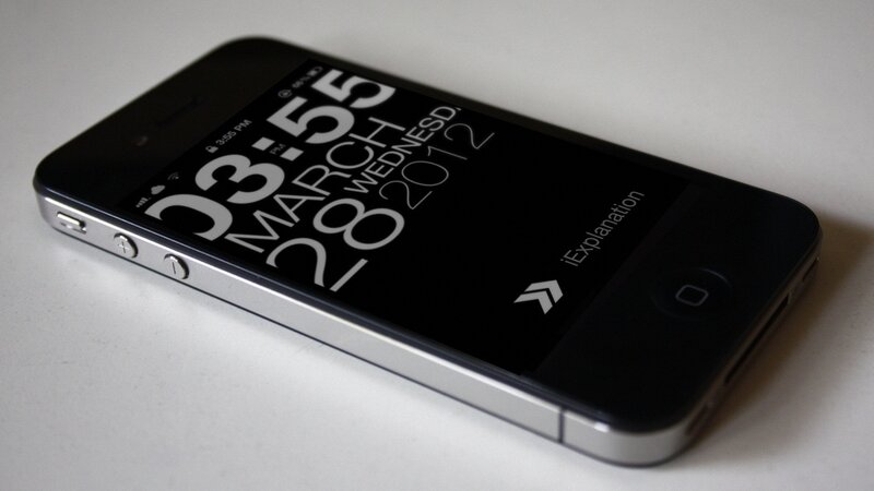 iPhone displaying iExplanation app