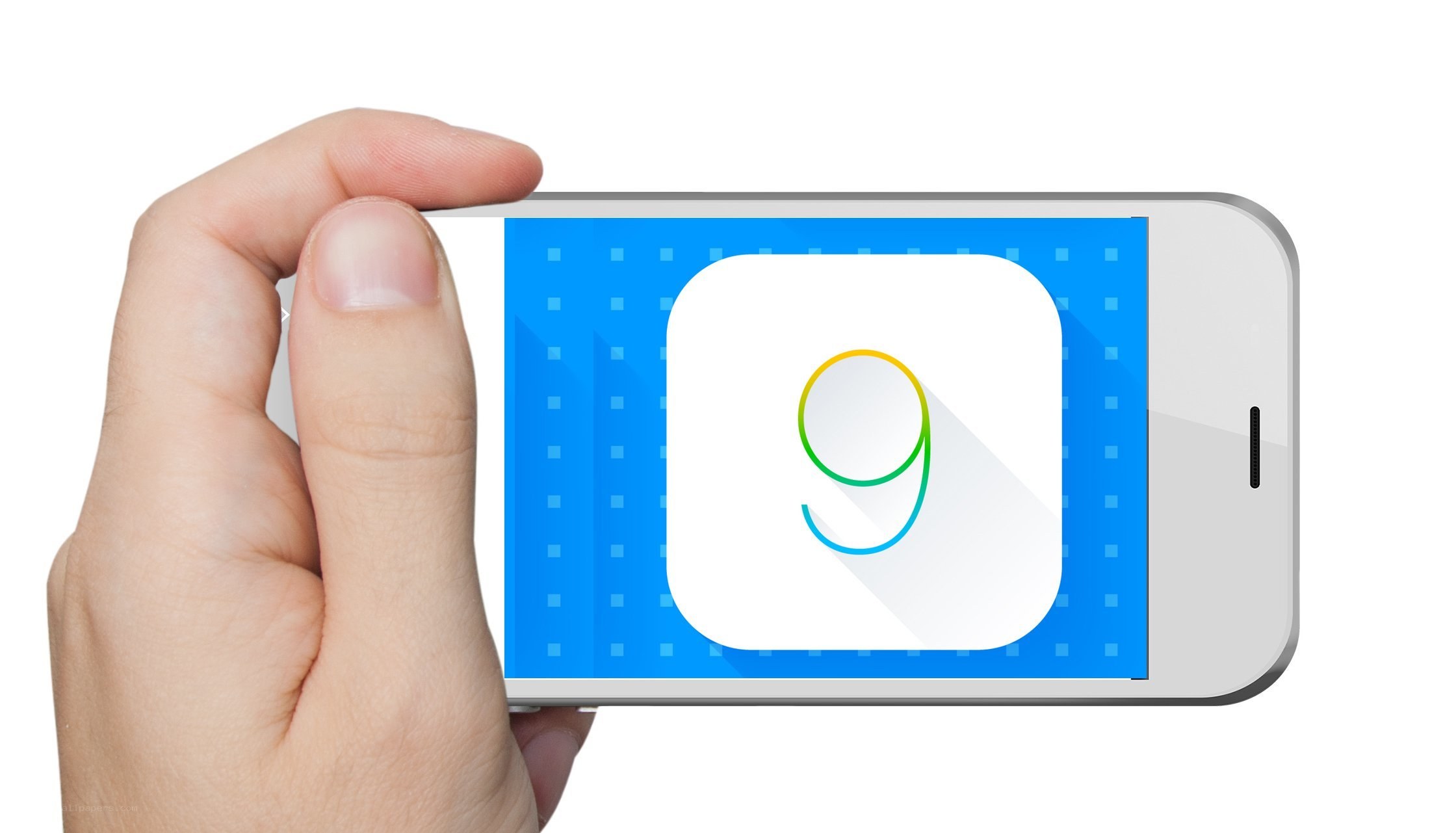 iPhone displaying iOS 9