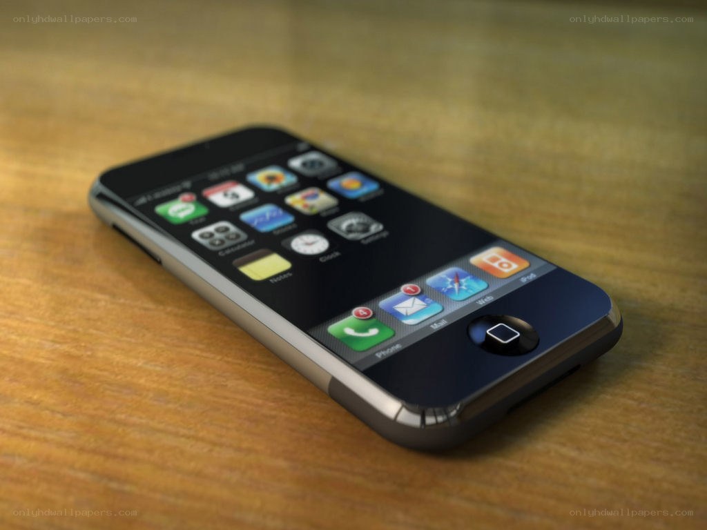 iPhone on wooden surface
