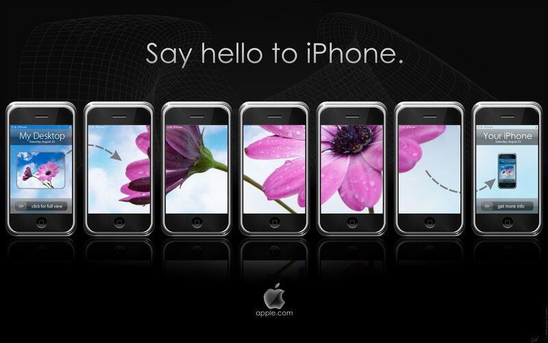 iPhone product launch advertisement