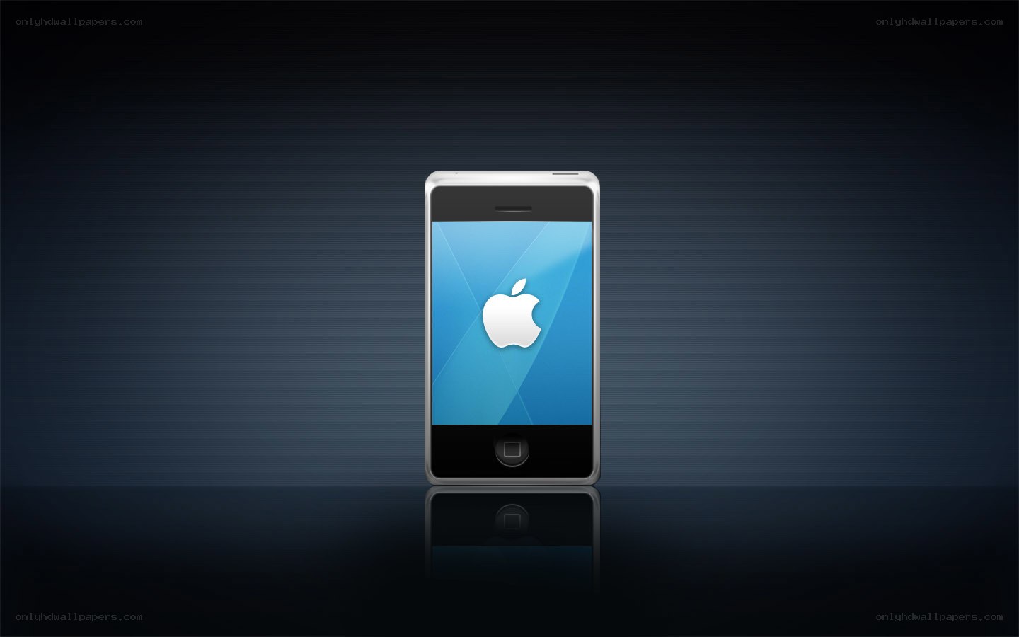iPhone with Apple logo