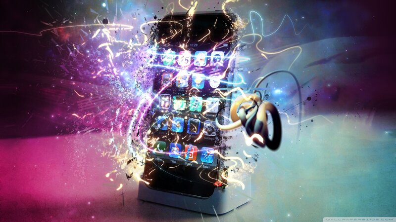 iPhone with energy explosion