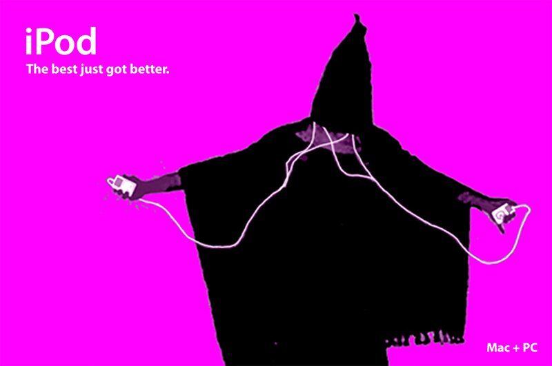 iPod advertisement with silhouette