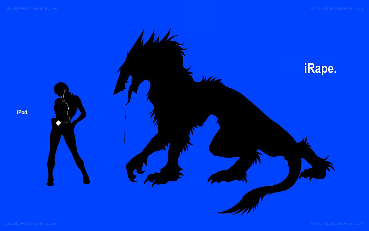 iPod and iRape silhouettes