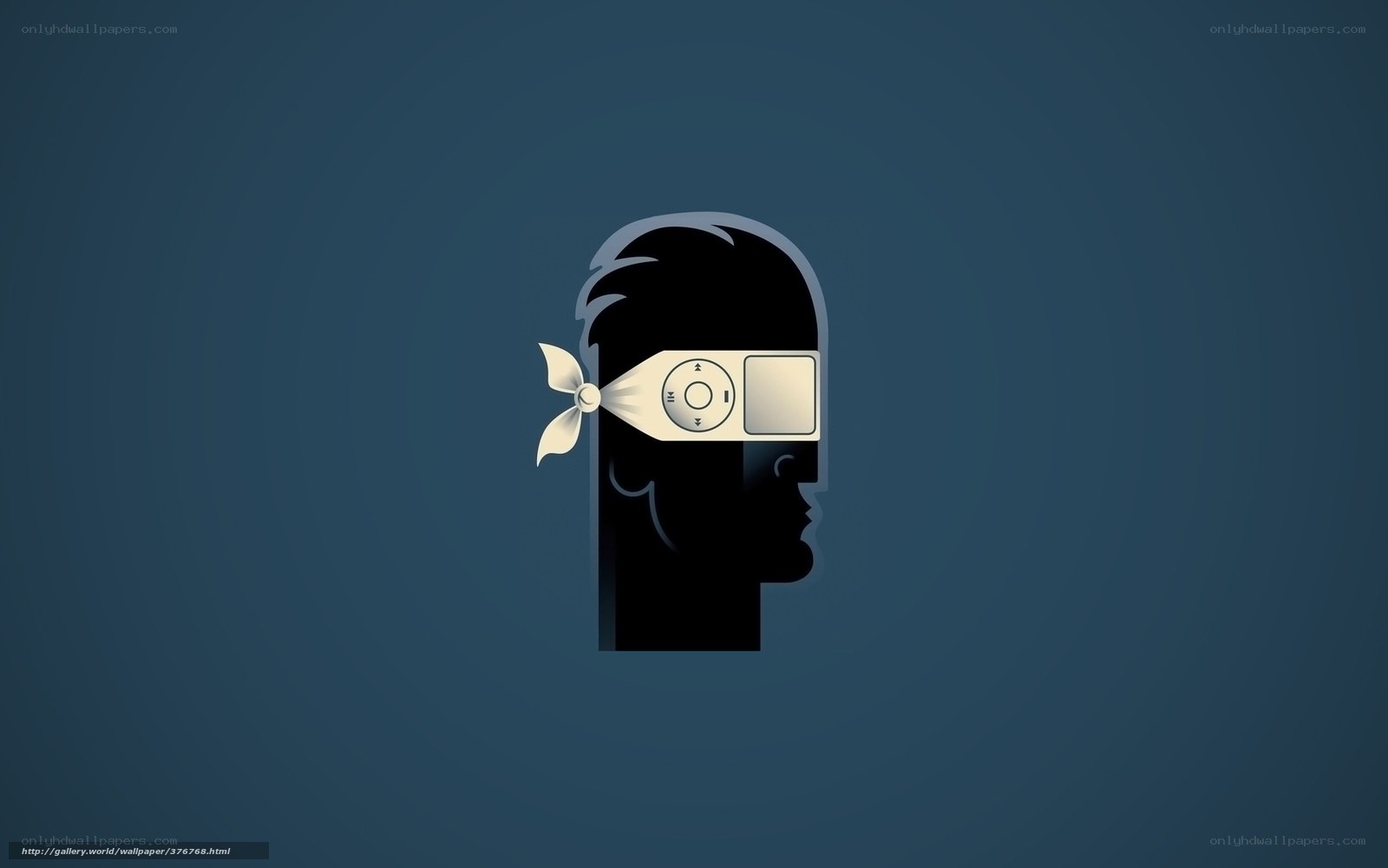 iPod head silhouette