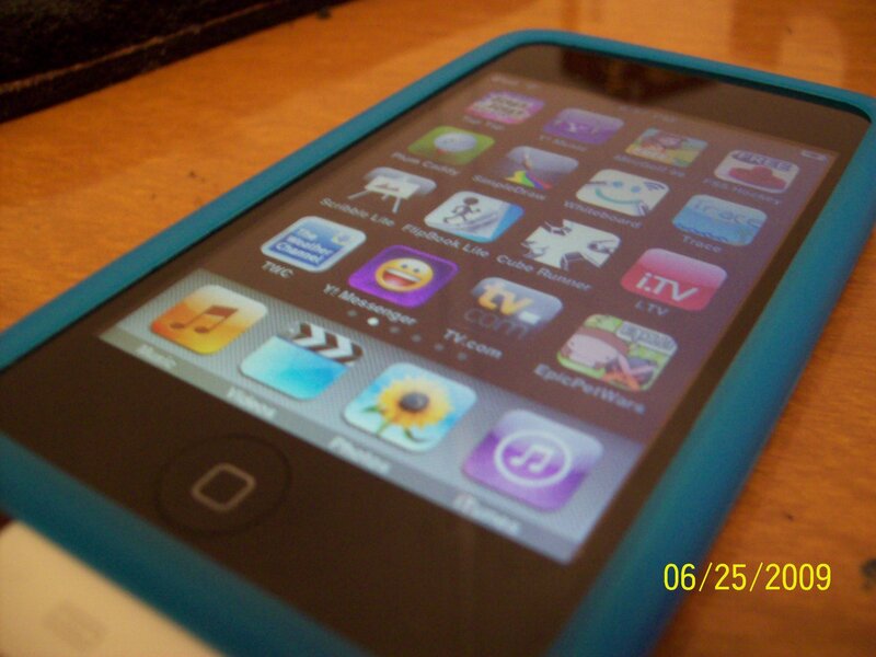 iPod Touch on wooden table