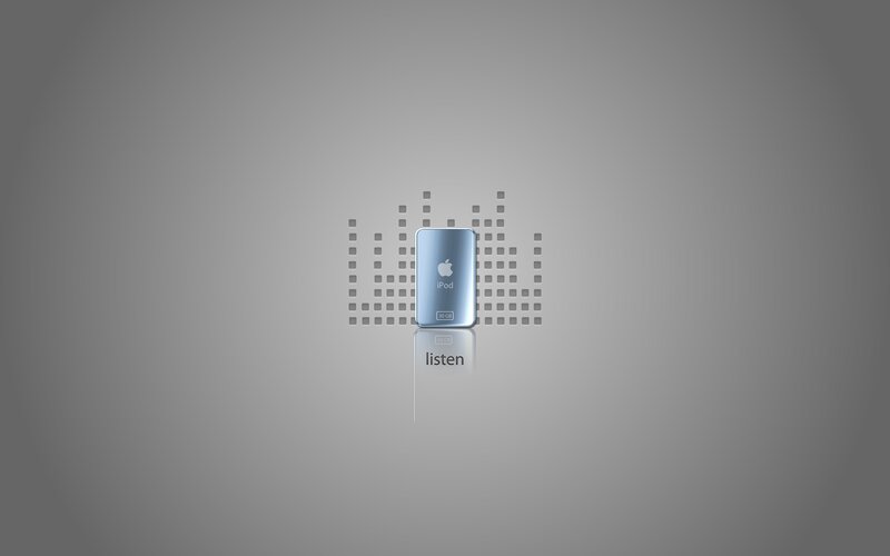 iPod with audio visualizer