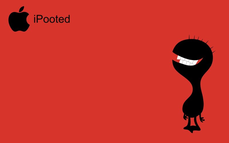iPooted logo with character