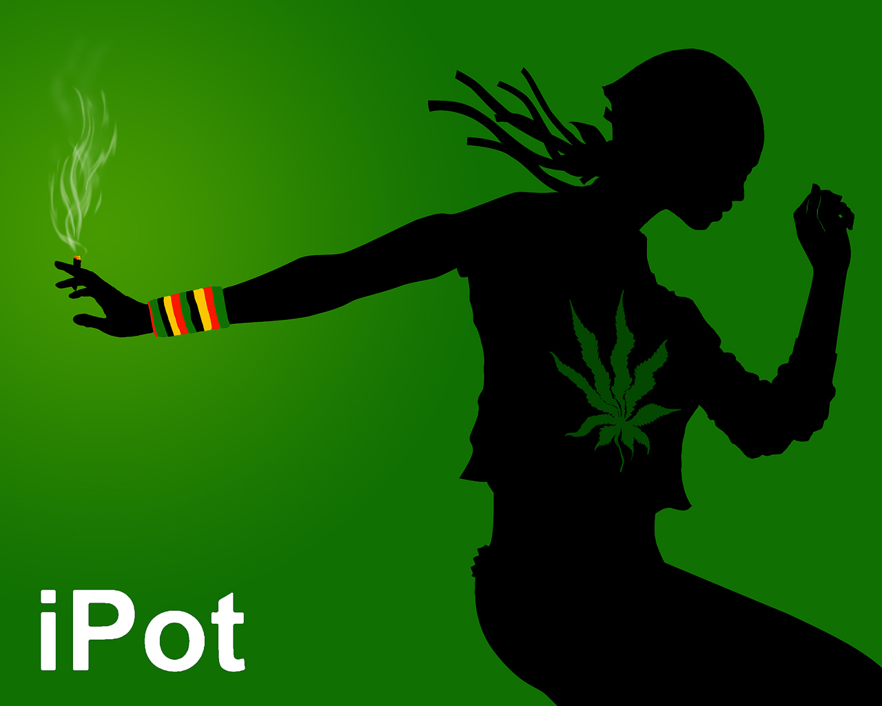 iPot cannabis silhouette