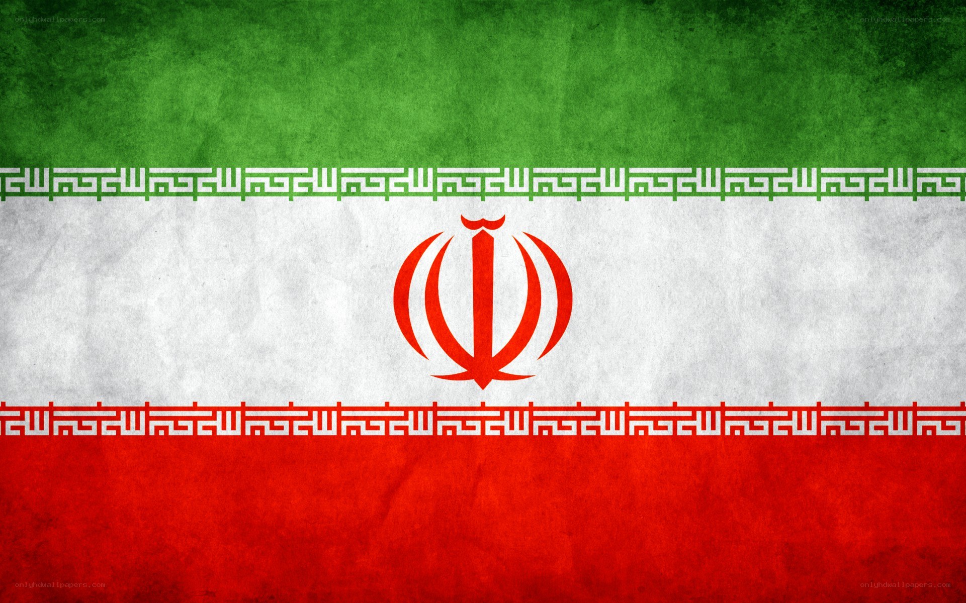 Iran flag with textured background