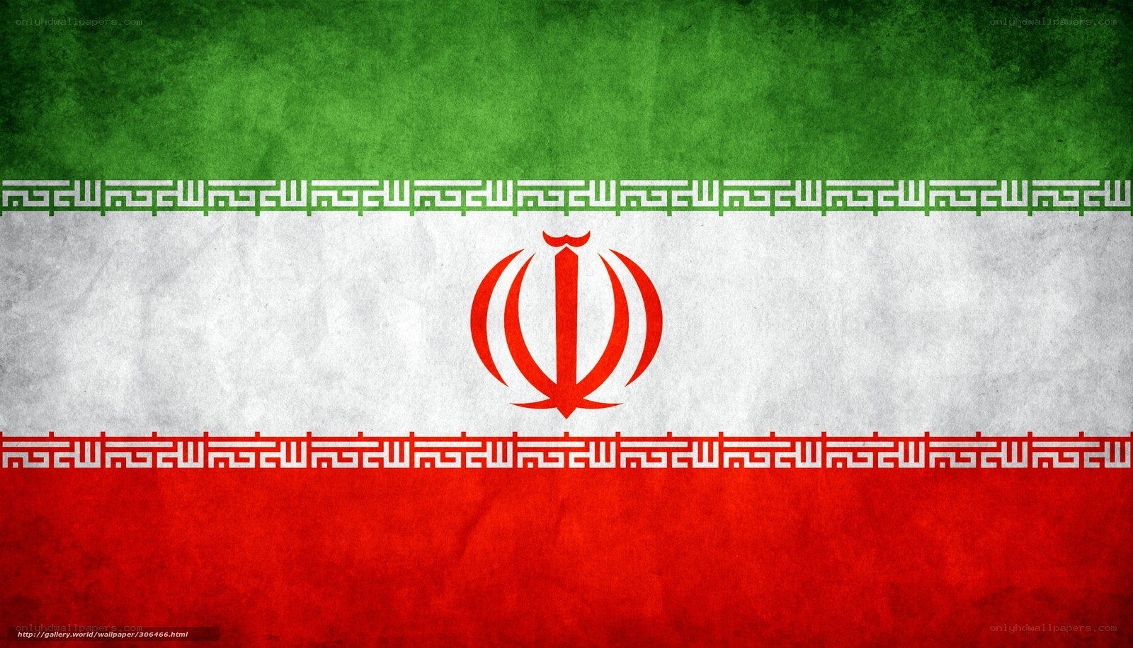 Iran flag with textured background