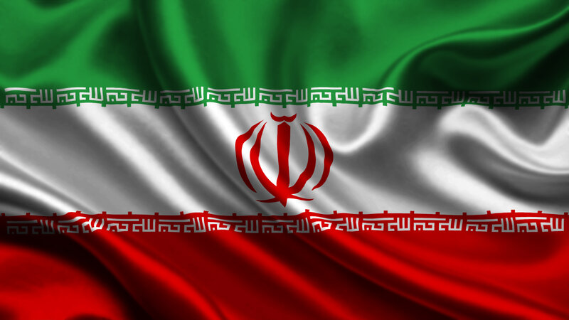 Iranian Flag Waving — Green