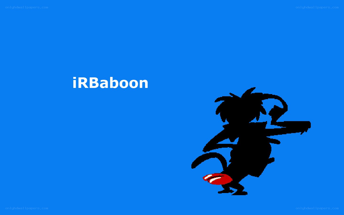iRBaboon character silhouette