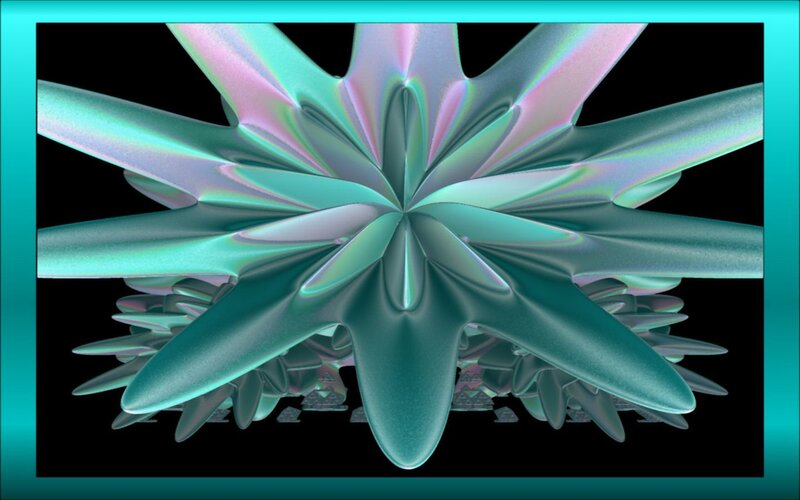 iridescent fractal star