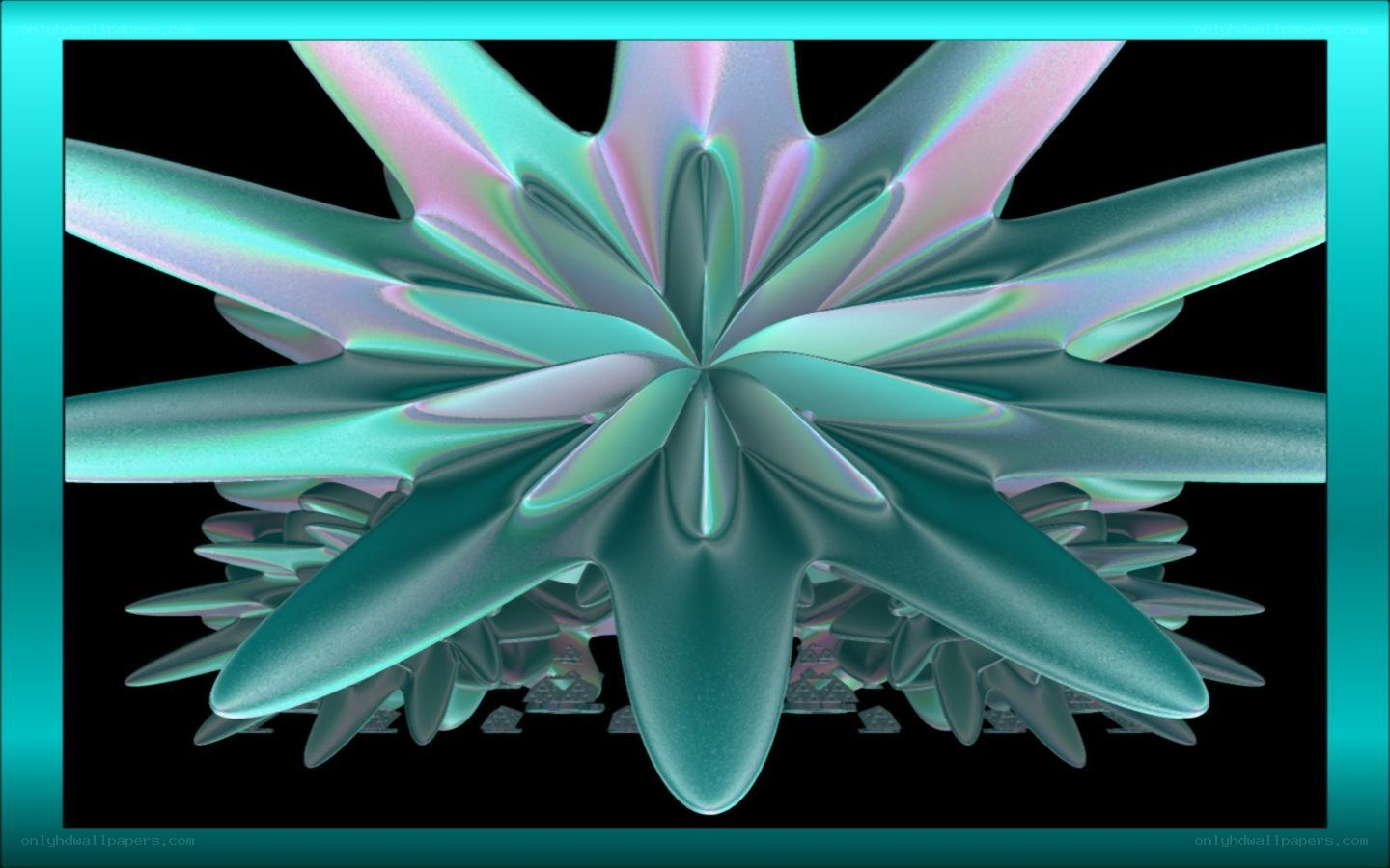 iridescent fractal star