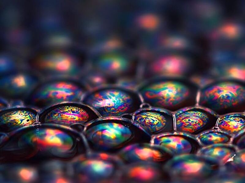 Iridescent Soap Bubbles