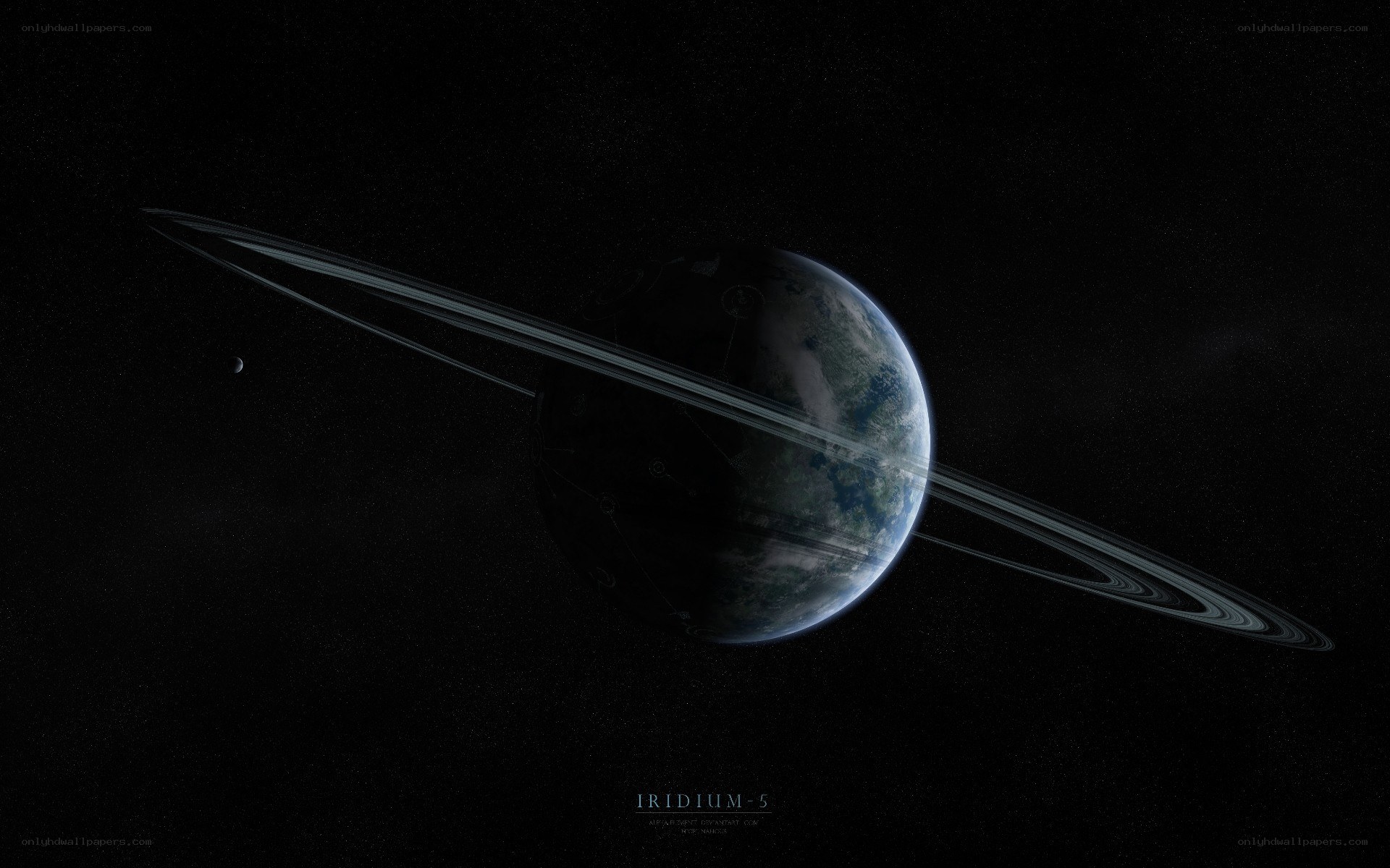 Iridium-5 with planetary rings