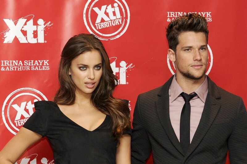 Irina Shayk and a man at an event