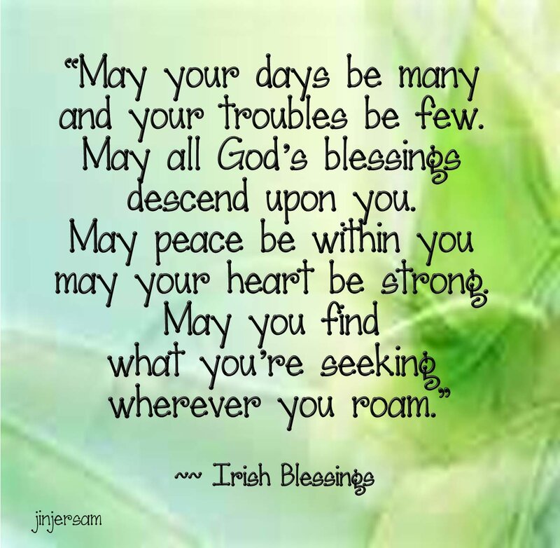 Irish Blessing Text