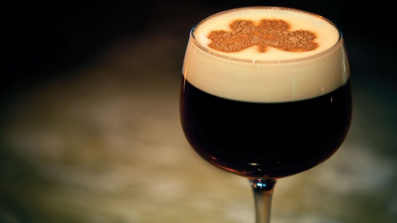 Irish Coffee Drink — Brown, Warm