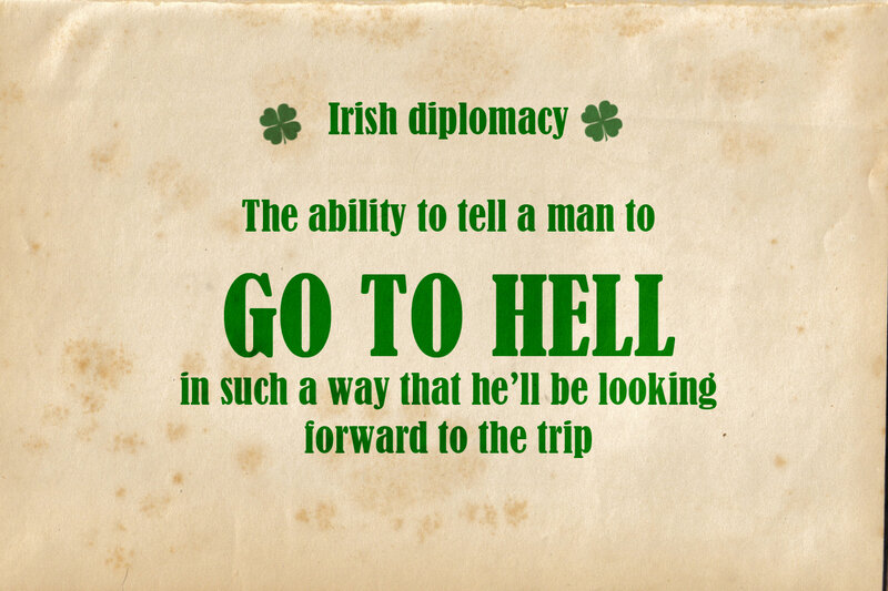 Irish diplomacy definition