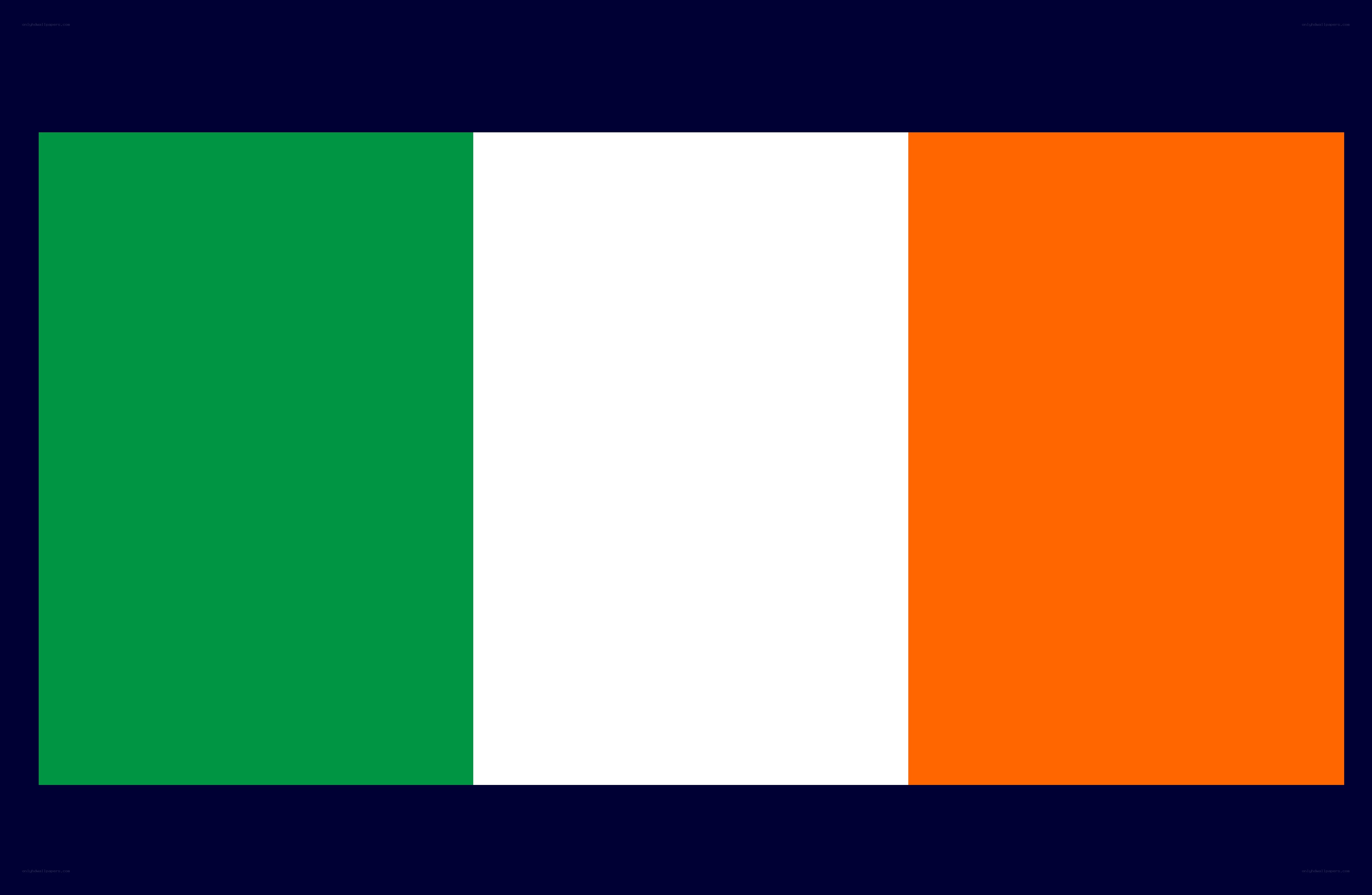 Irish tricolor flag