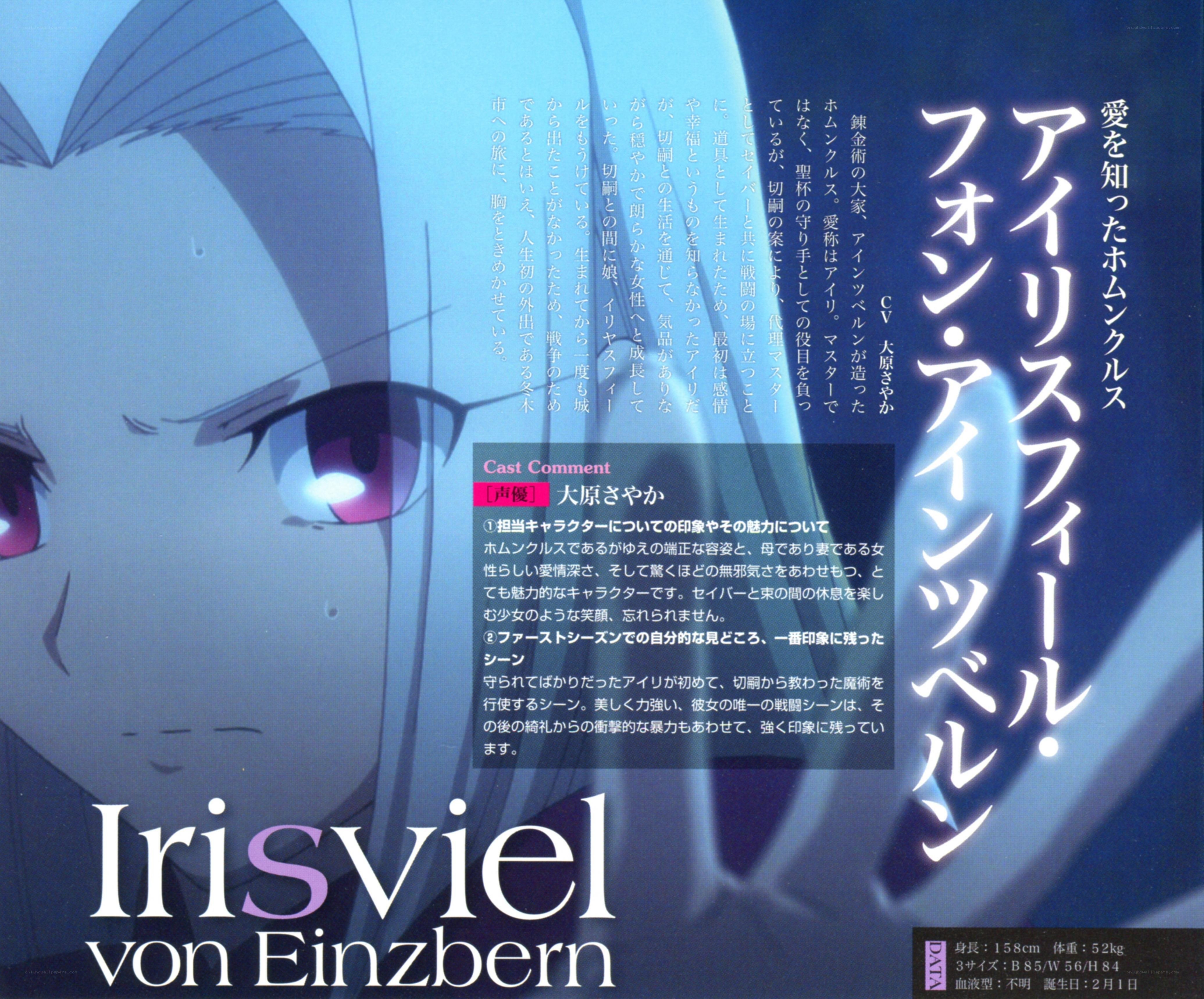 Irisviel von Einzbern character profile