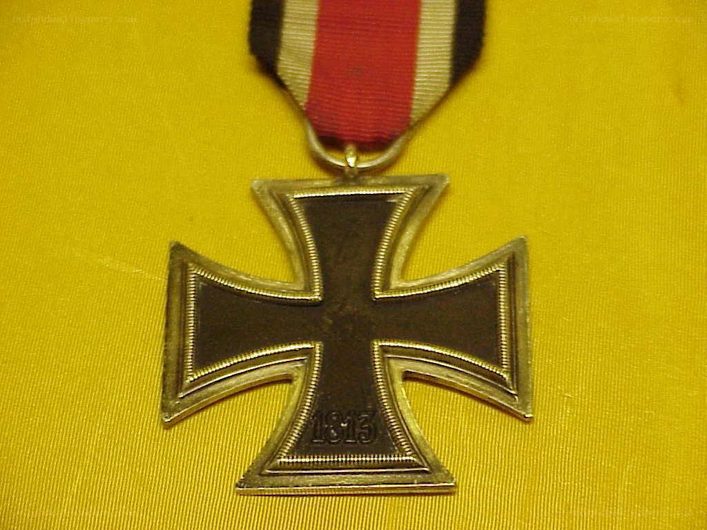 Iron Cross medal on ribbon