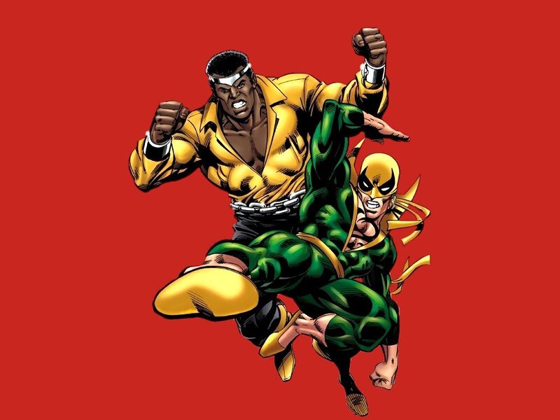 Iron Fist and Luke Cage in action