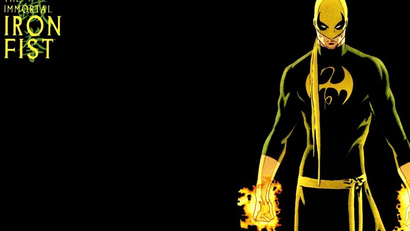 Iron Fist Character — Black, Dramatic, Comic