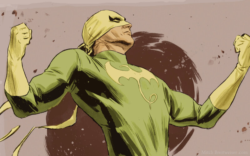 Iron Fist in green suit