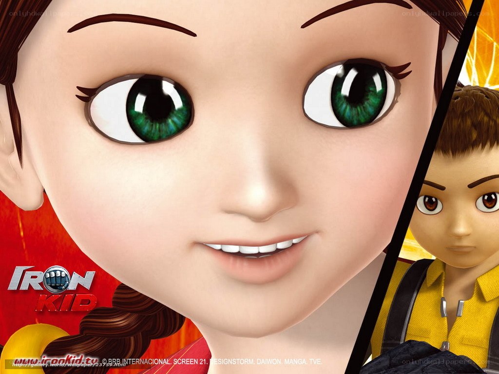 Iron Kid character close-up