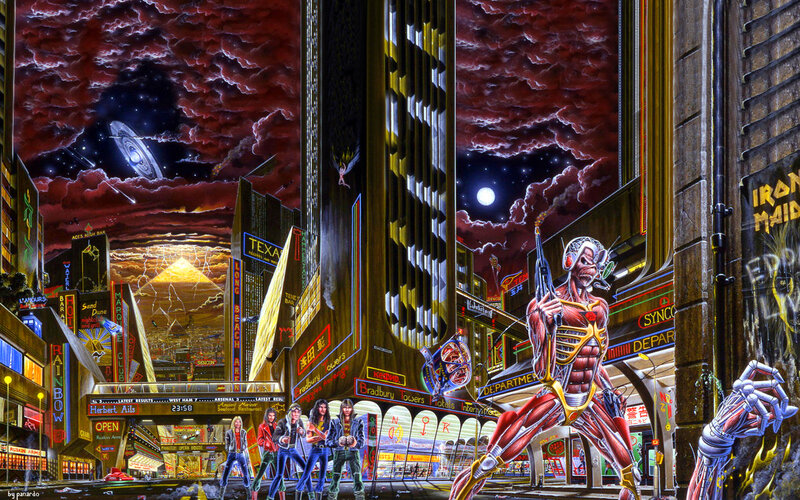 Iron Maiden album cover art